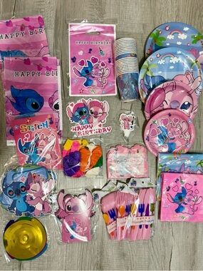 Lilo & Stitch Pink + Blue Birthday Party Kit
